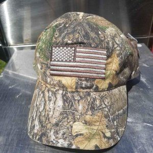 Cap Cotton American Flag Realtree EDGE Camo NEW